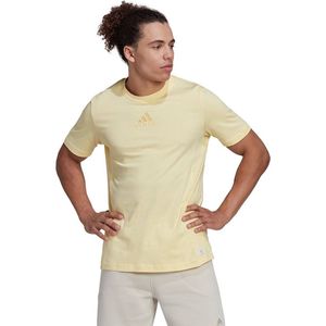 Adidas Studio Lounge T-shirt Met Korte Mouwen Geel M / Regular Man