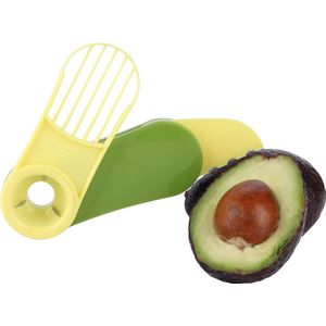 JGS ® 3 in 1 Avocado-snijder, Avocado-boor, Fruitschiller, Avocado-snijder, Keukenhulp, Opvouwbaar picknickgereedschap