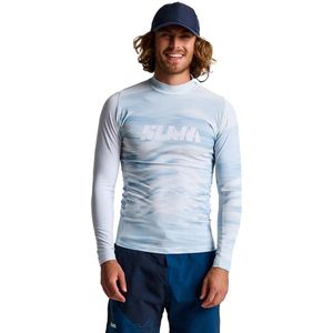 Functies - Man Lange Mouwen Shirt - Blauw - Lycra - Anti-UV UPF 50+