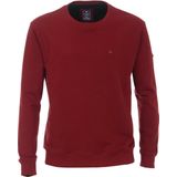 Redmond heren sweatshirt katoenmengsel - O-hals - rood (middeldik) - Maat: 3XL
