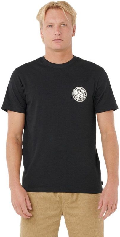 Rip Curl - Drifter - T-shirt - Zwart - Korte Mouwen