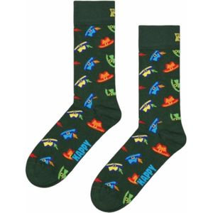 Happy Socks - Hat Green - Huissokken - Groen - Versterkte Hiel en Teen