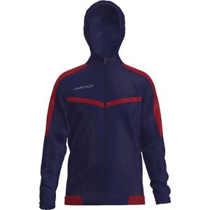 Jartazi Sportjack Torino Hooded Unisex Polyester Navy/rood Maat S