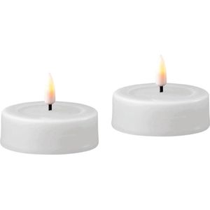Led Kaars Wit Ø6.1 x 2.5cm (2 Tealights Jumbo)