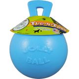 Jolly Pets Jolly Tug-n-Toss - Ø 25 cm – Hondenspeelgoed – Drijvend – Bijtbestendig - De duurzame speelbal met bosbessengeur – Baby blauw