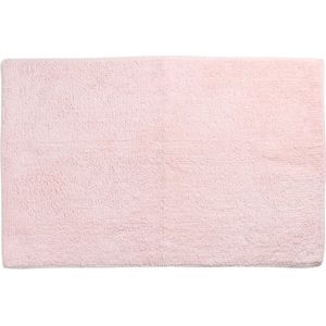 Differnz Initio badmat, geschikt voor vloerverwarming – 100% katoen – Roze – 50 x 80 cm