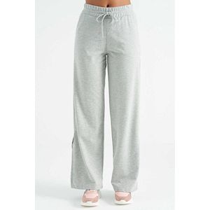 La Pèra Jogging Broek Dames - Trainingsbroek - Sweatpants - Jogger - Broek Wijde Pijpen - Los vallend - Grijs - L