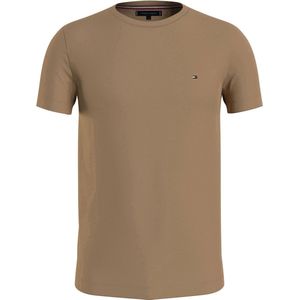 Tommy Hilfiger - Logo T-shirt Beige - Maat M - Modern-fit