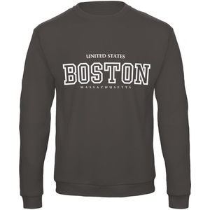 Sweatshirt 2-200 Boston-Massachusetss - Dgrijs, xS