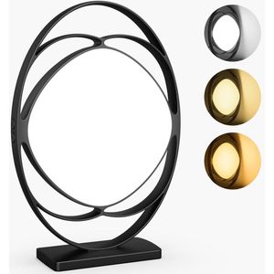 Daglichtlamp 10.000 Lux met 3 lichtkleuren, 4 timers en geheugenfunctie (zwart 32 x 20 x 72)
