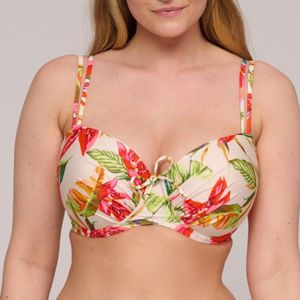 PrimaDonna Swim Tanzania Voorgevormde Balconette Bikini Top 4012716 Calm Tropics - maat EU 80F / FR 95F