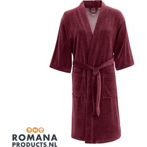 Romana Products Kimono Micro Velvet Aubergine - Maat L/XL - Unisex Luxe Loungewear