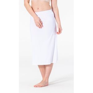 Dames Onderrok Lang - Jupon - Microfiber - Anti-Schuren - Wit - 70CM - Maat S/M