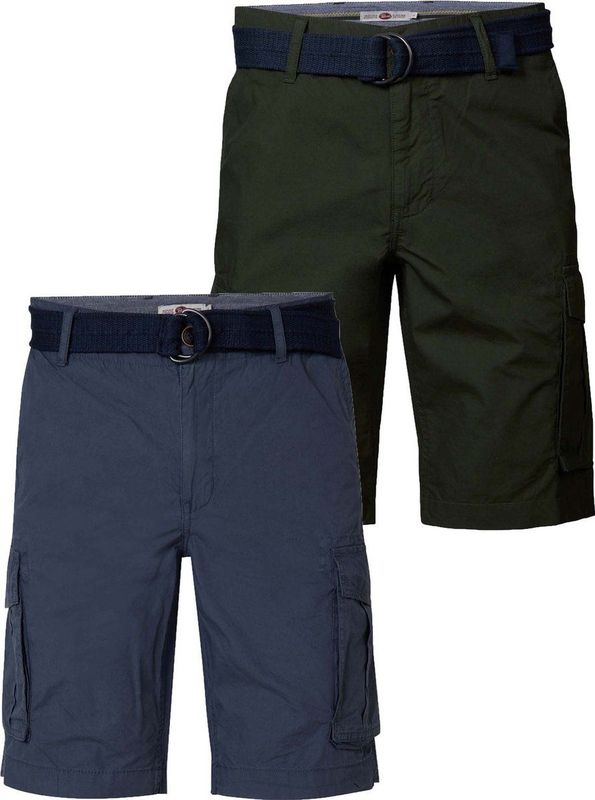 Petrol Industries - Cargoshorts - Blauw en Groen - 2-pack