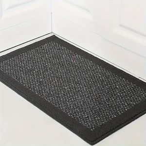 Stijlvolle en Wasbare Anti-Slip Keukenloper in Donkergrijs voor Optimale Hygiëne