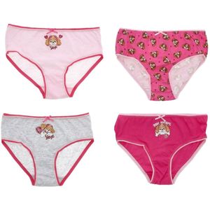 PAW Patrol Onderbroek - Set van 4 - Katoen - Roze - Maat 98/104