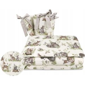 MimiNu Kinderbeddengoed 3-delig 120x90 cm - Rustig Bos