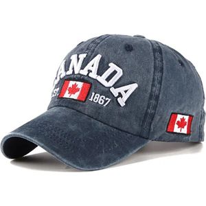 Baseball Cap Canada – Blauw - Stonewashed Denim Pet