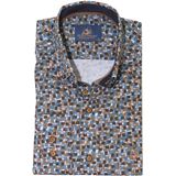 Eden Valley - Lange mouw overhemd - Heren - M - Groen - Katoen - 515027 Regular fit