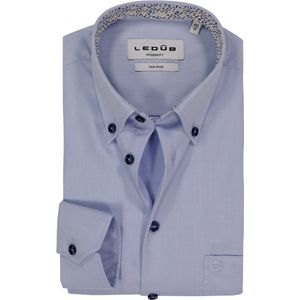 Ledub - Modern Fit - Overhemd - Lichtblauw - Strijkvrij