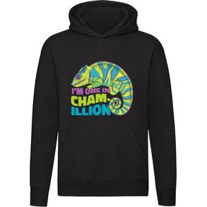 I'm One in Chamillion Hoodie - dieren - kameleon - gedrag - camouflage - hagedis - reptiel - insect - grappig - unisex - trui - sweater - capuchon
