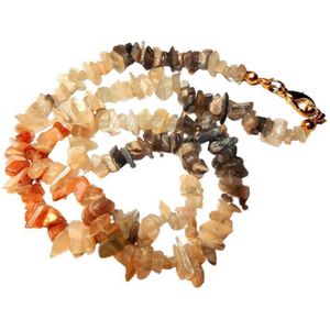 Maansten tricolor Split Collier 45 cm