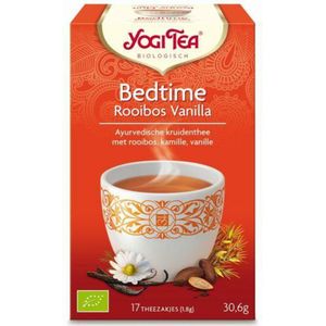 6x Yogi tea Bedtime Rooibos Vanilla Biologisch 17 stuks