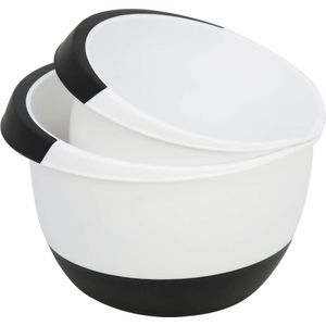 Selbro ® Mengkommen Set van 2 met Antislip Basis en Schenktuit voor Keuken Gemak