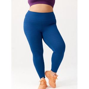 IMPULSE PLUS SIZE Anti-Cellulitis Legging voor Dames maat XXXL navy blue fitness crossfit gym training