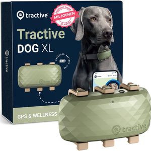 Tractive DOG XL - GPS, Gezondheid & Activity Tracker voor honden - Past op meeste halsbanden - Waterdicht - Groen