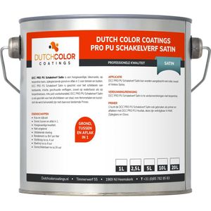 DCC PRO PU Schakelverf Satin - 5L - RAL 9003 | Signaalwit