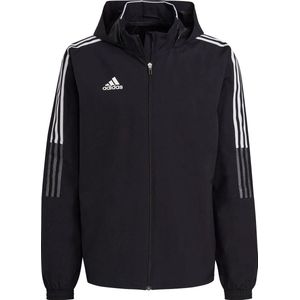 Adidas Tiro 21 Allweather Jack Heren - Zwart | Maat: S