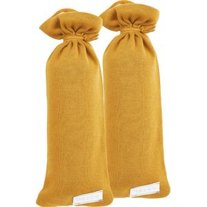 Meyco Baby Knit Basic kruikenzak - 2-pack - honey gold