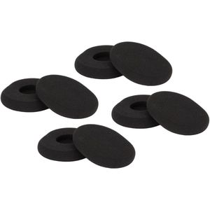 EGoods - Set van 4 Zwarte Vervangende Schuimrubberen Oorkussens voor Hoofdtelefoon H800 - Comfortabele Oorkussens voor H800 Hoofdtelefoon