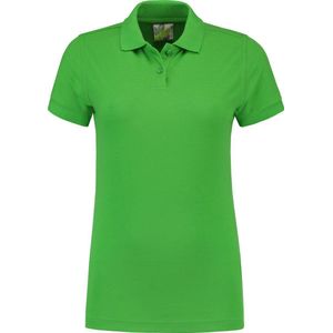 Lemon & Soda polo voor dames in de maat L in de kleur lime.