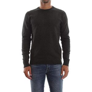 Pullover trui heren Crew Neck, grijs (dark grey melange), XS