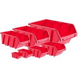 KADAX - Workshop Stapelkist - Opbergbox - Rood - 20 Stuks - 230 x 160 mm