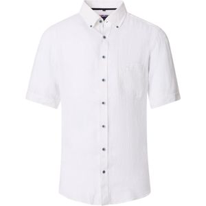 Casa Moda Linnen Overhemd Korte Mouw Button Down Boord - XL