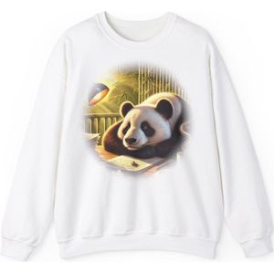 Slack-Pack - Bumbly the Procrasti-Panda - Sweatshirt - Wit - M