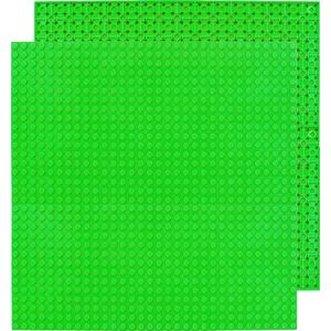 Ainy - Classic Groene Bouwplaat Dubbelzijdig bouwen 25x25cm | plaat van 32x32 noppen - Creator & City wegplaten - Speelgoed geschikt voor LEGO 10700 | Mega bloks bouwplaten bouwplaat wegplaat