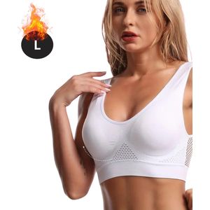 Livano BH Zonder Beugel - Zonder Bandjes - Push-up Bh's - Comfort Beha - Gemengd - Wit - Maat S