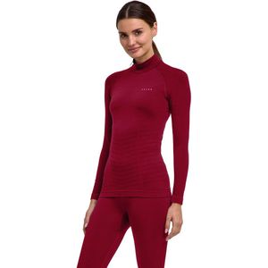 FALKE - Maximum Warm High Neck - Functioneel Shirt - Merlot - Lange Mouwen