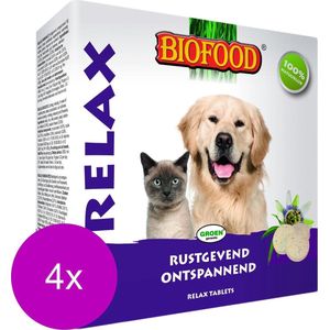 Biofood Gistsnoepjes Relax Hond/Kat - Hondensnacks - 4 x Naturel 100 stuks