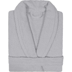 Badjas Badstof met Shawlkraag Uni Alpha Licht Grijs Maat L - 1 stuks