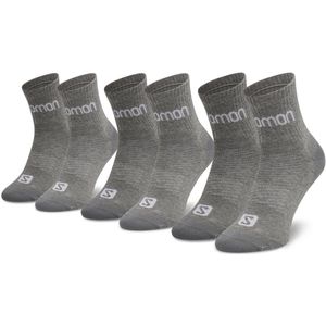 Salomon Active Sokken 3-Pack Unisex Maat 36-38 Grijs