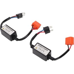 LED Weerstand Keramiek Elektrische Kabelbomen - Hoofd H4 Type Lamp - 35W 12V - Decodering Foutopheffing - Anti-Flicker Harnas - Canbus Negatieve Converter