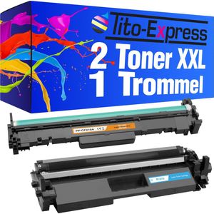 PlatinumSerie 2x toner alternatief voor HP CF217A + trommel CF219A XL
