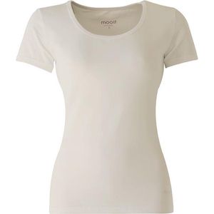 MOOI! Company - Dames T-shirt Daisy - Korte mouw  - Aansluitend model - Kleur Ecru - XL