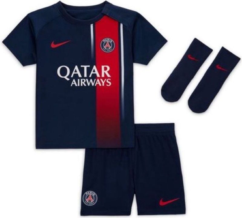 Nike Paris Saint-Germain Baby SS Home Mini Kit 2023/2024 - Donkerblauw - Maat 65/70 cm - 3-6 M Unisex