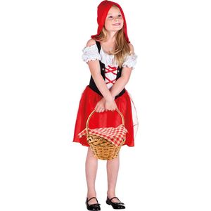 Boland - Kostuum Hooded Rosy (7-9 jr) - Kinderen - - Roodkapje - Sprookje